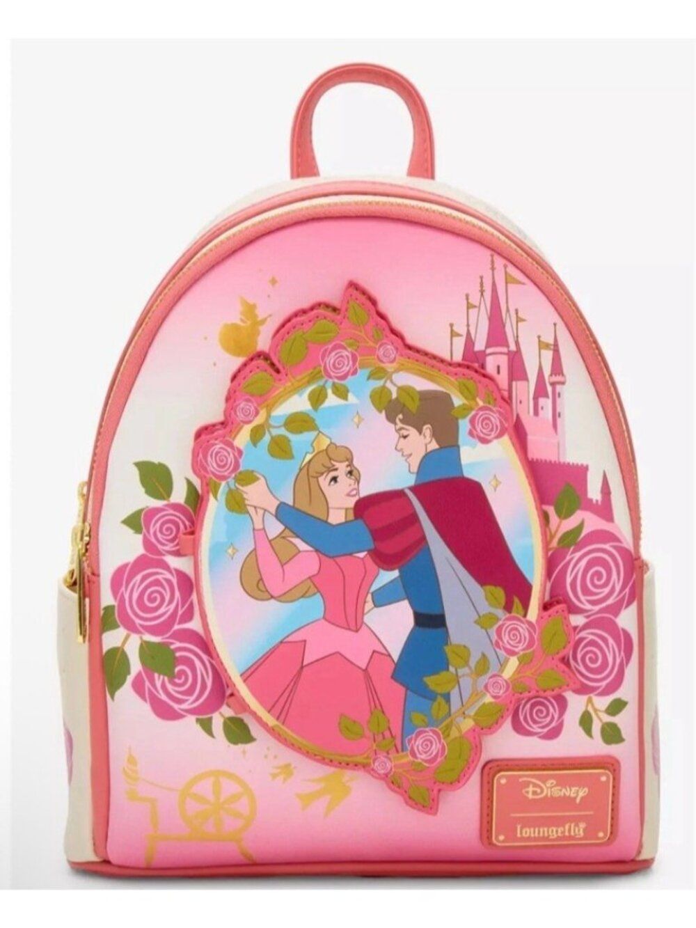 Loungefly Sleeping Beauty Mini Backpack Aurora Phillip Open Door Dream Bag NWT